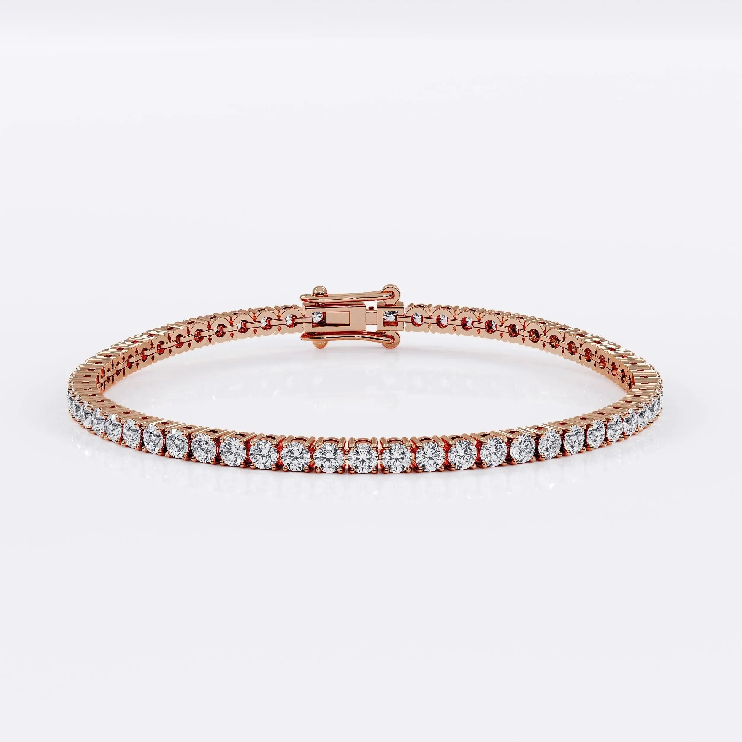 Diamond Tennis Bracelet for Women - 2.5mm (925 Sterling Silver) La Stella Jewels