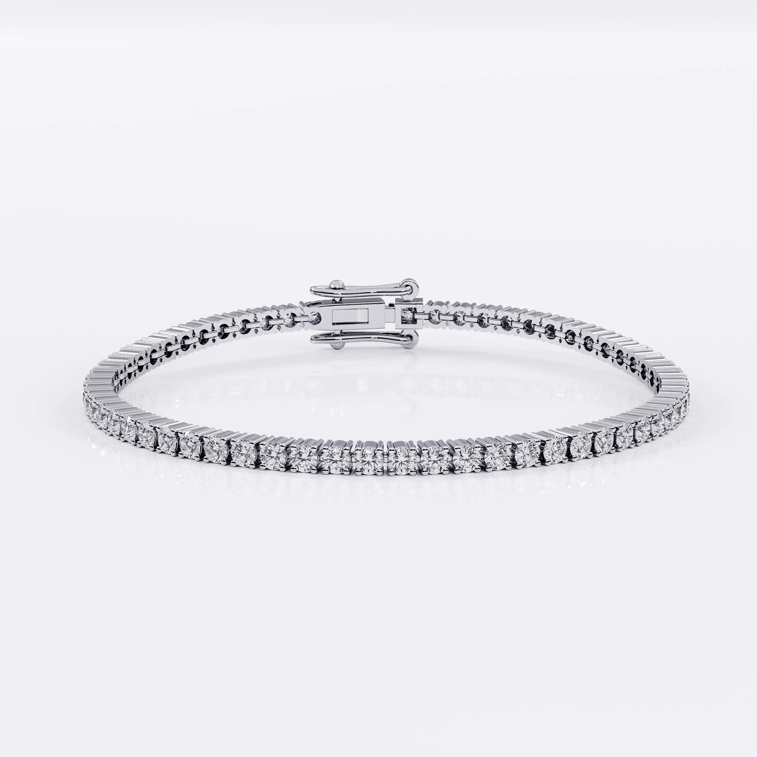 Diamond Tennis Bracelet for Women - 2mm (925 Sterling Silver) La Stella Jewels