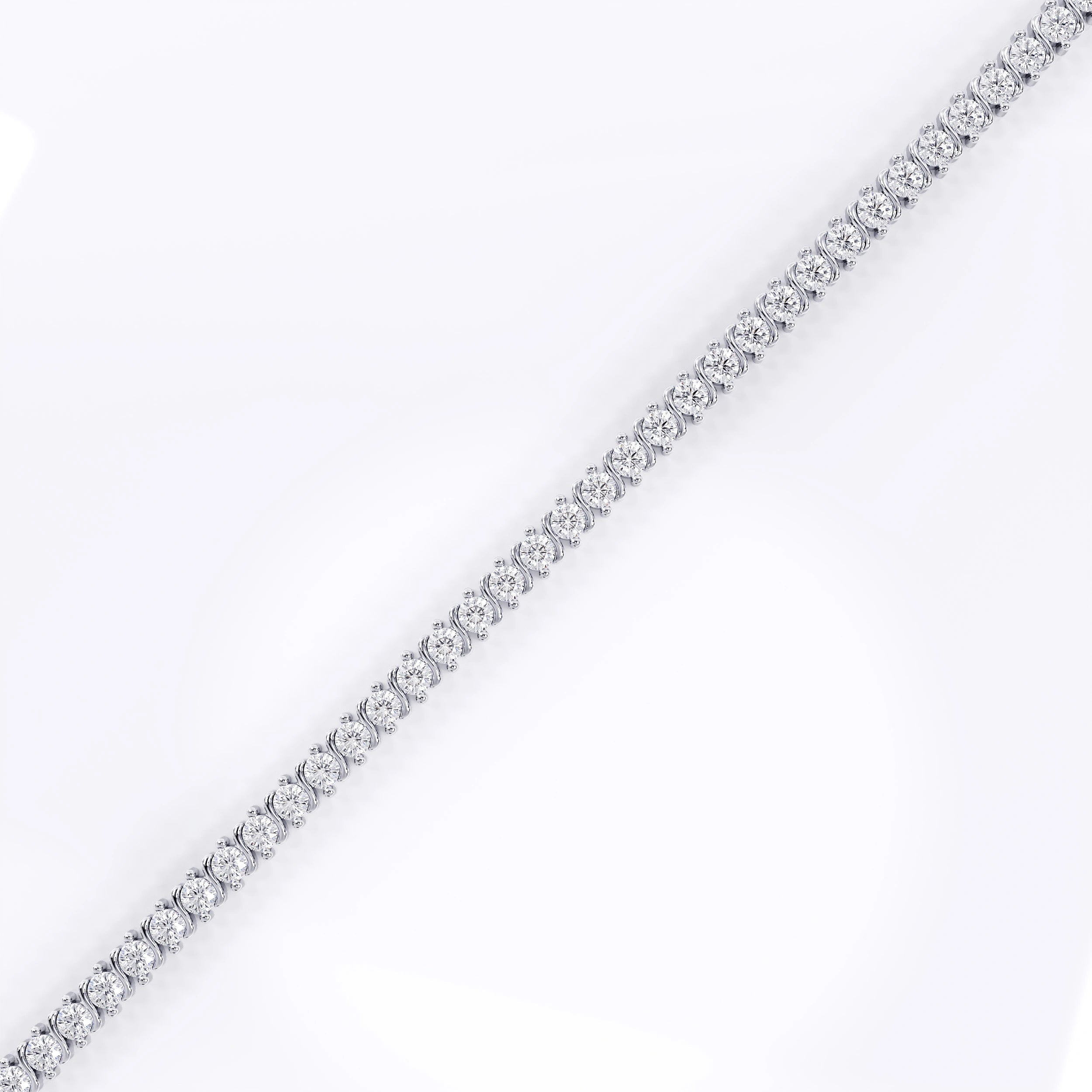 Diamonds_Tennis_bracelet_for_women_in_silver (925 Sterling Silver) La Stella Jewels