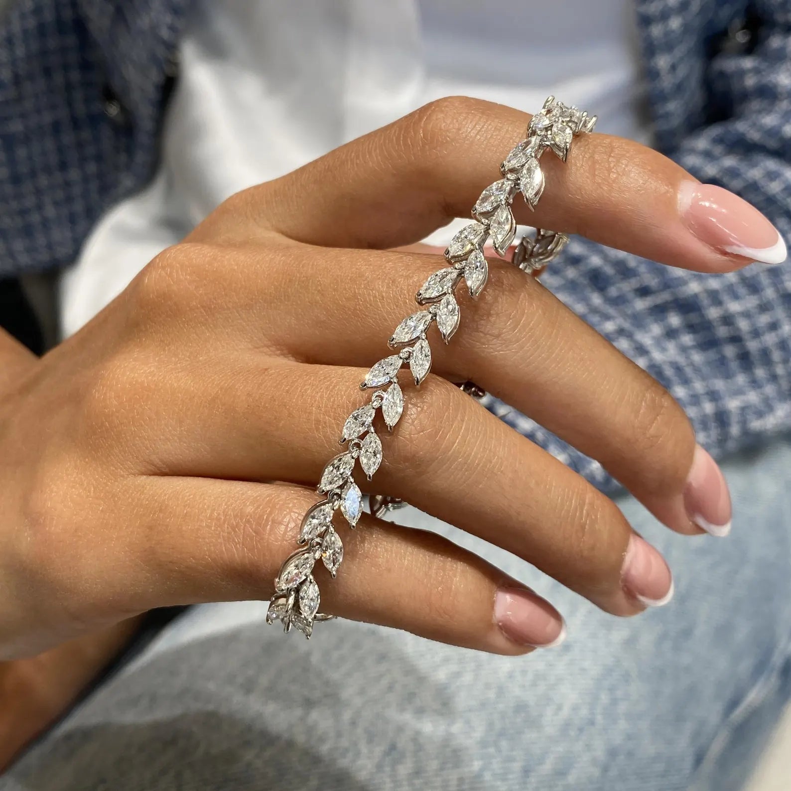 Leaf_bracelet_for_women_silver_925 La Stella Jewels