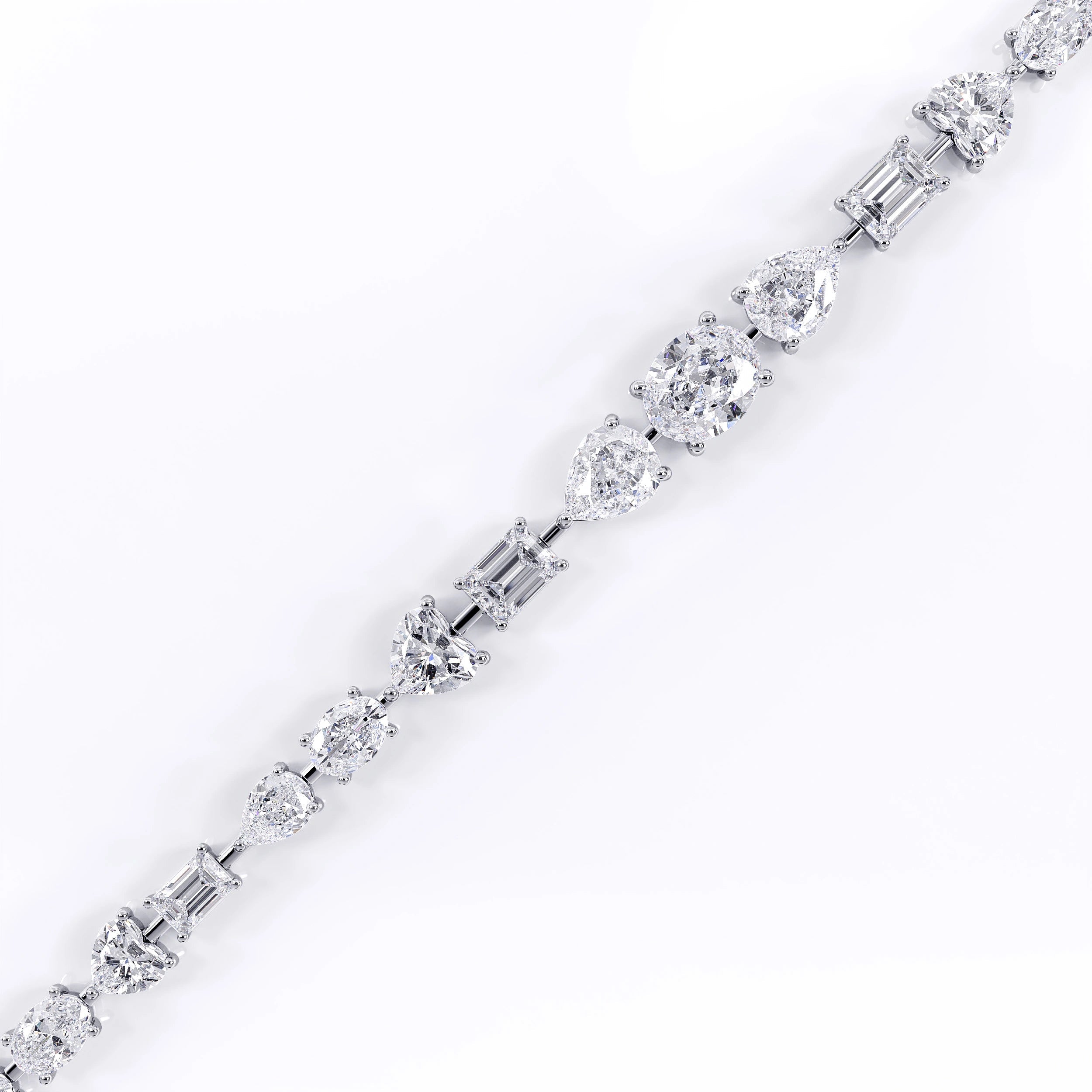 Mixed_shape_diamond_bracelet La Stella Jewels