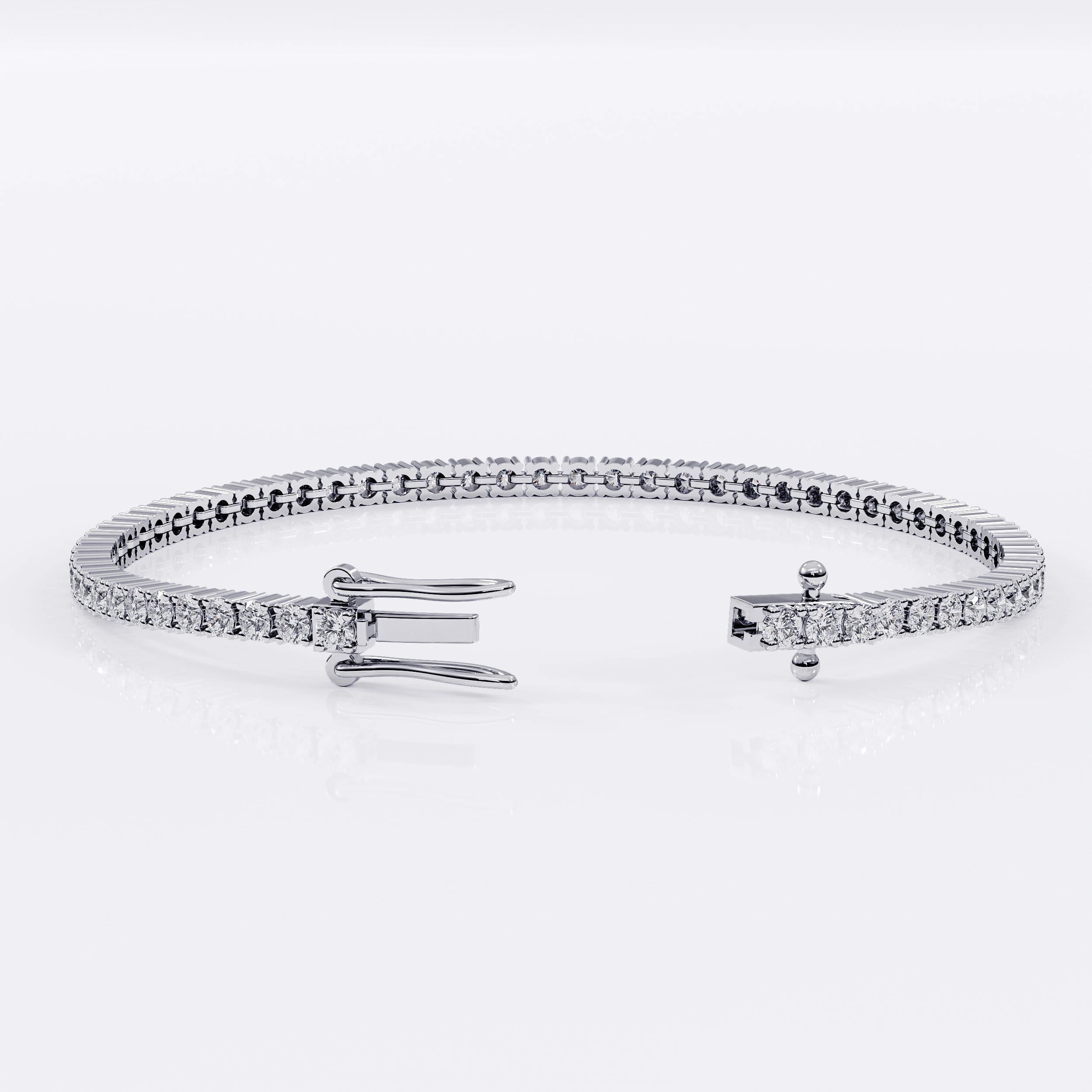 Diamond Tennis Bracelet for Women - 2mm (925 Sterling Silver) La Stella Jewels