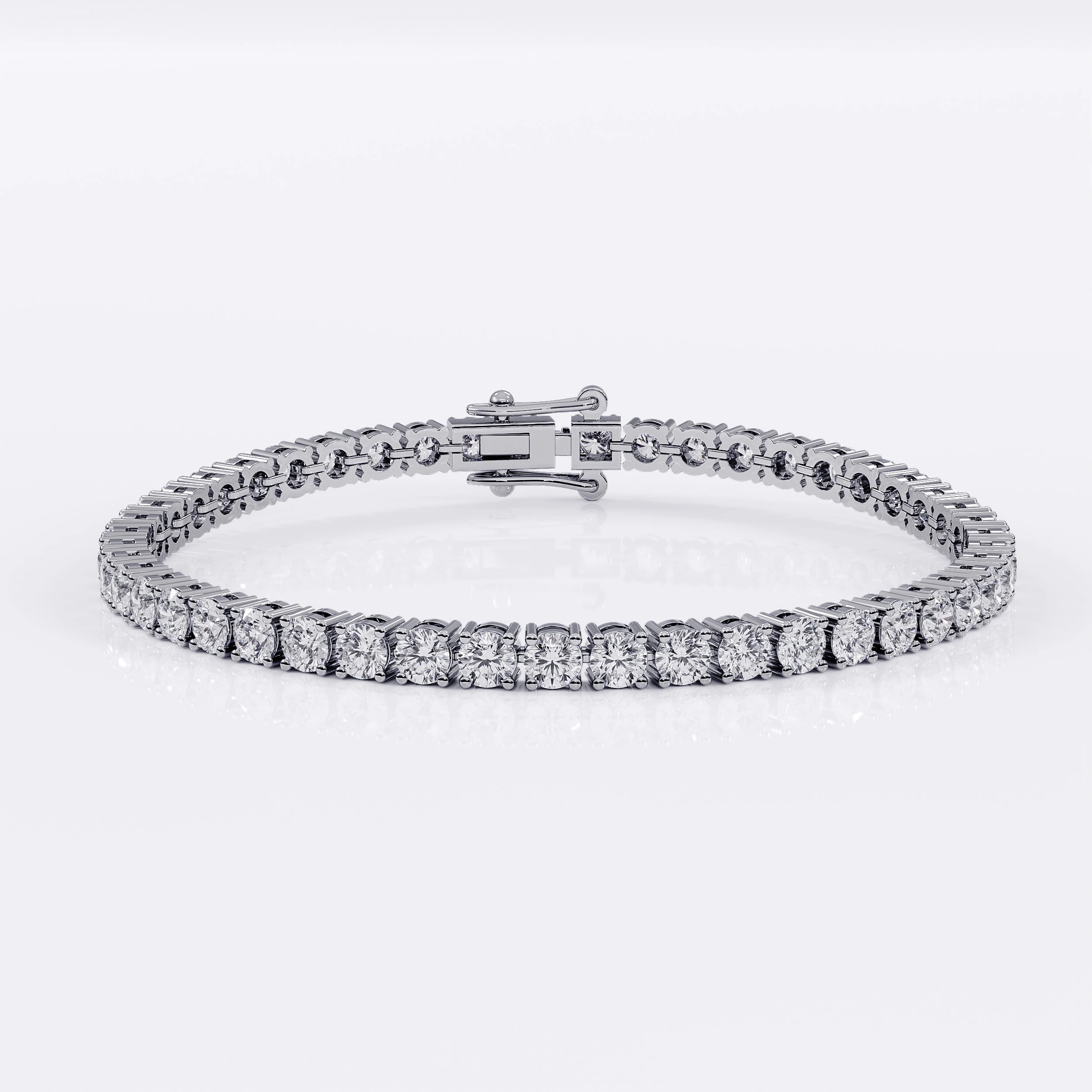 Diamond Tennis Bracelet for Women - 3mm (925 Sterling Silver) - La Stella Jewels
