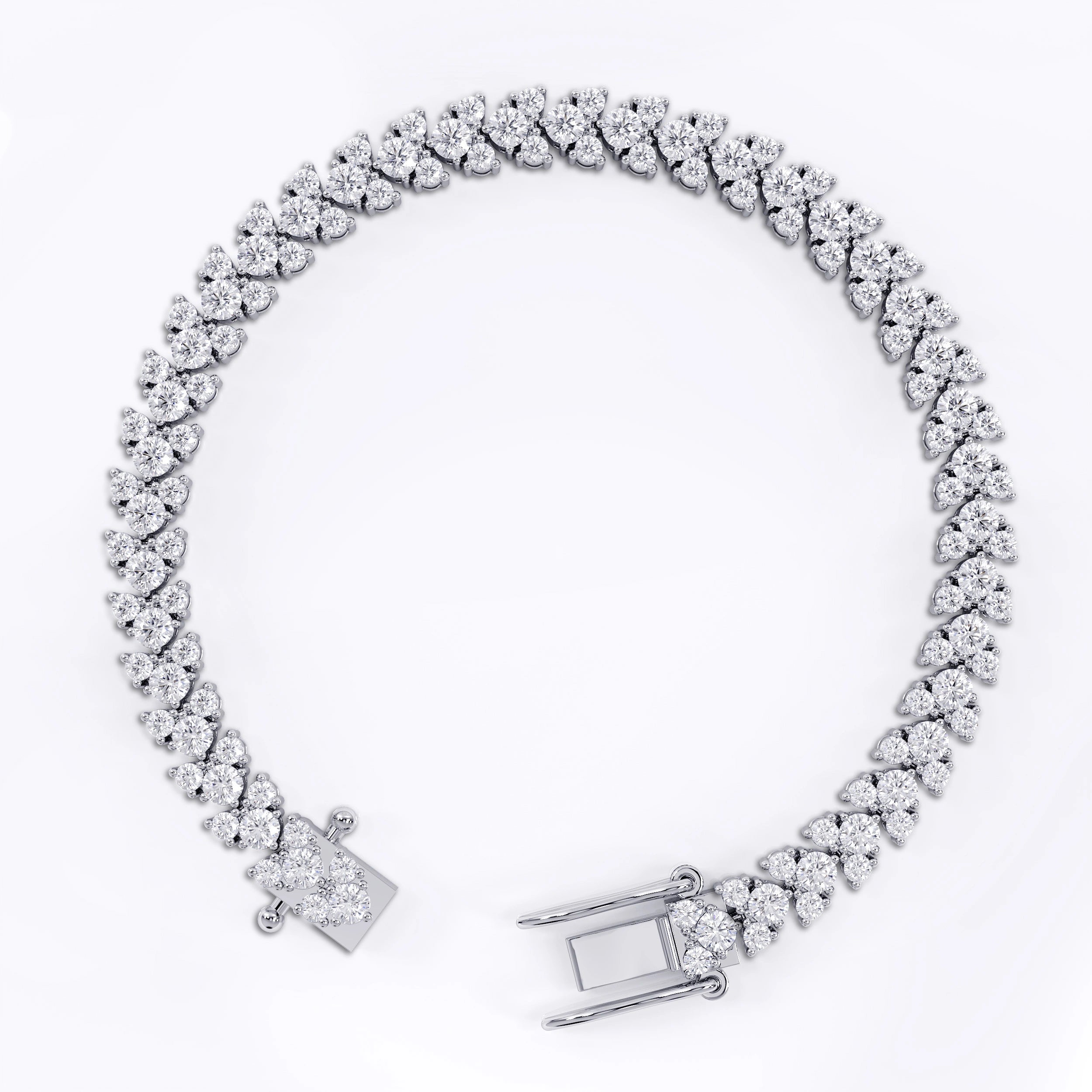 Tennis_bracelet_heart_for_women La Stella Jewels