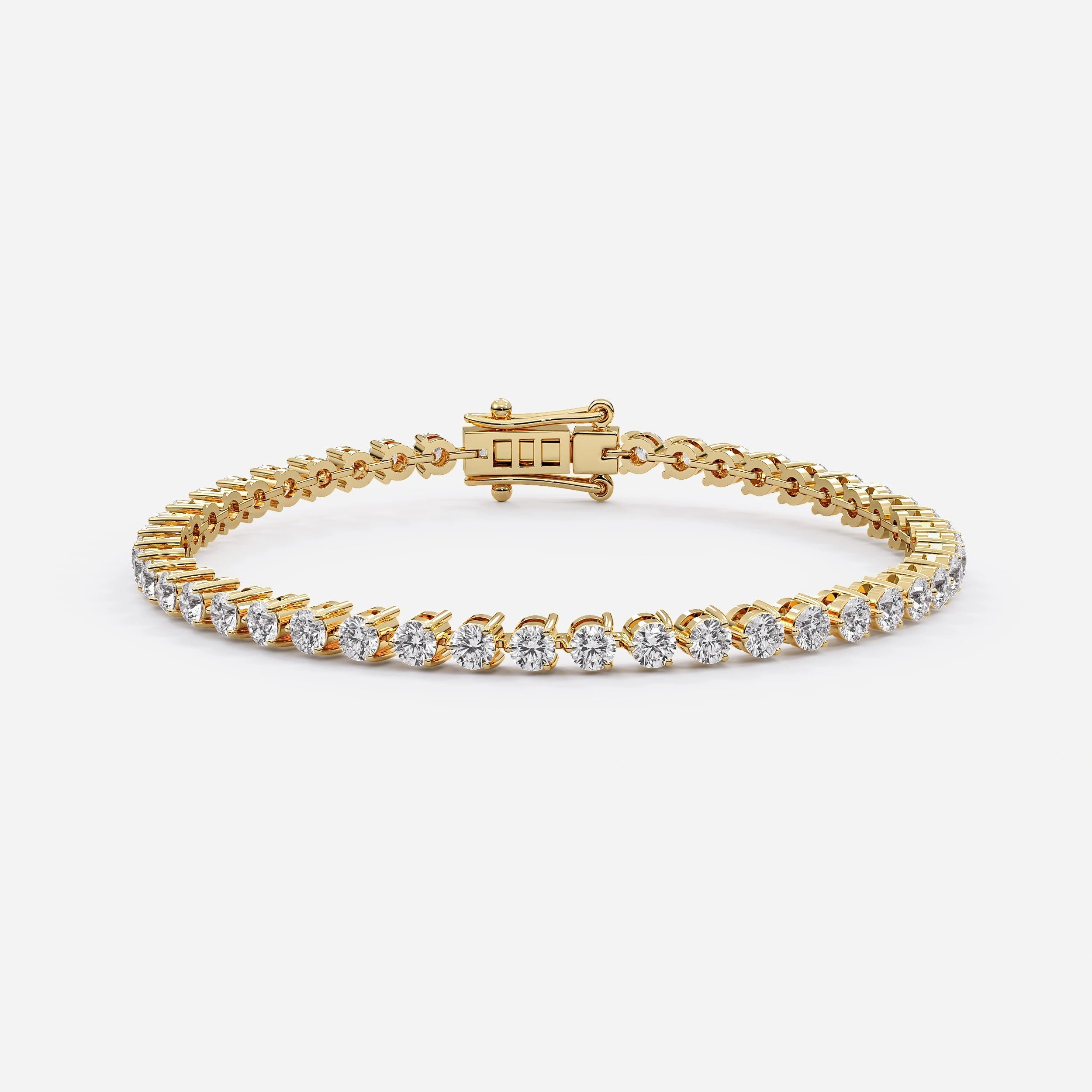 3 Prong Tennis Bracelet for Women (925 Sterling Silver) La Stella Jewels