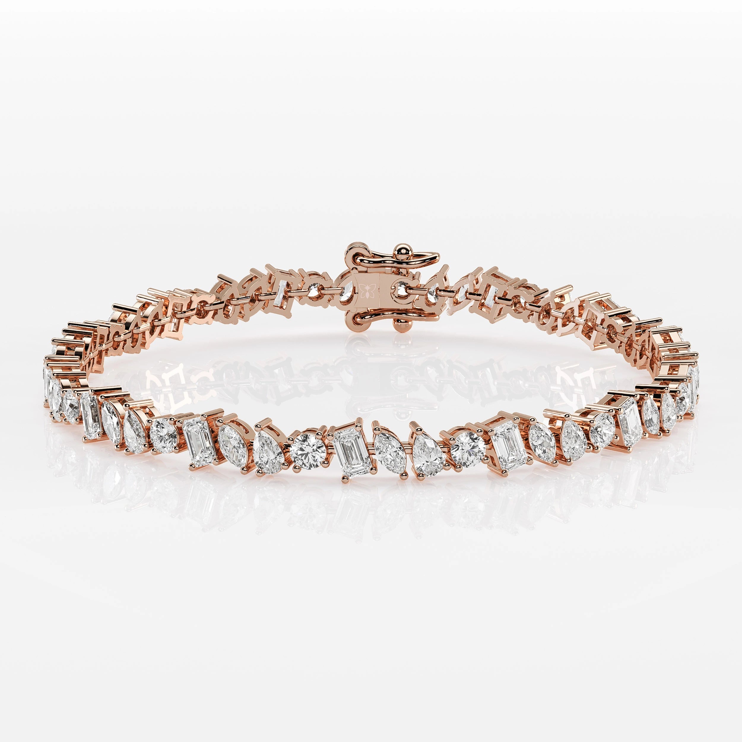 Mixed Diamond Tennis Bracelet - Marquise, Pear, Emerald & Round La Stella Jewels