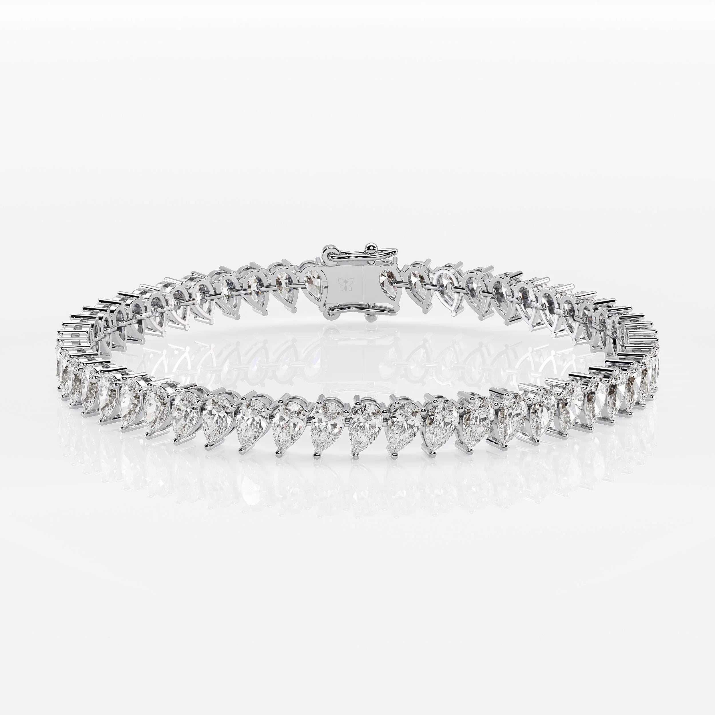 Pear Cut Diamond Tennis Bracelet For Women La Stella Jewels