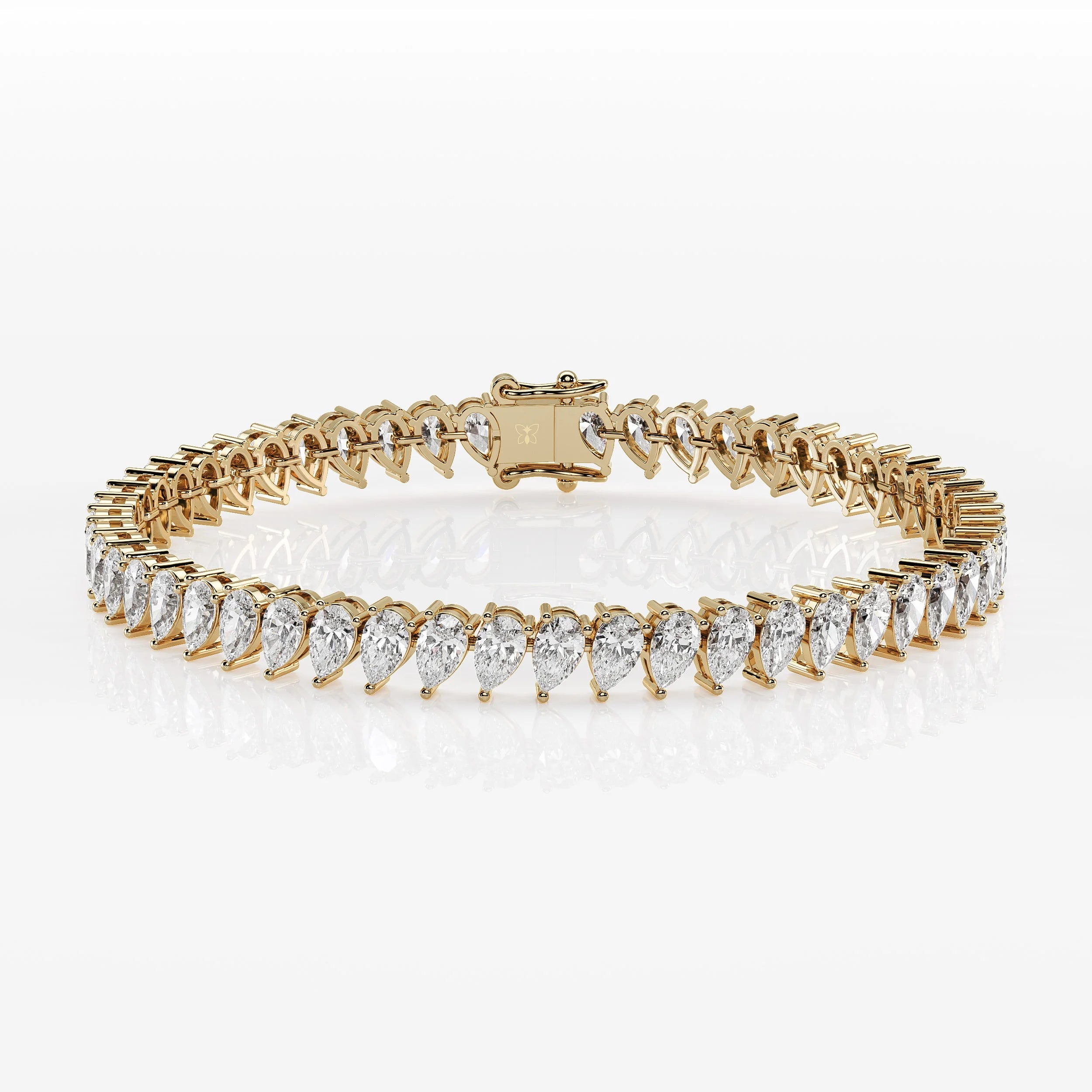 Pear Cut Diamond Tennis Bracelet For Women La Stella Jewels