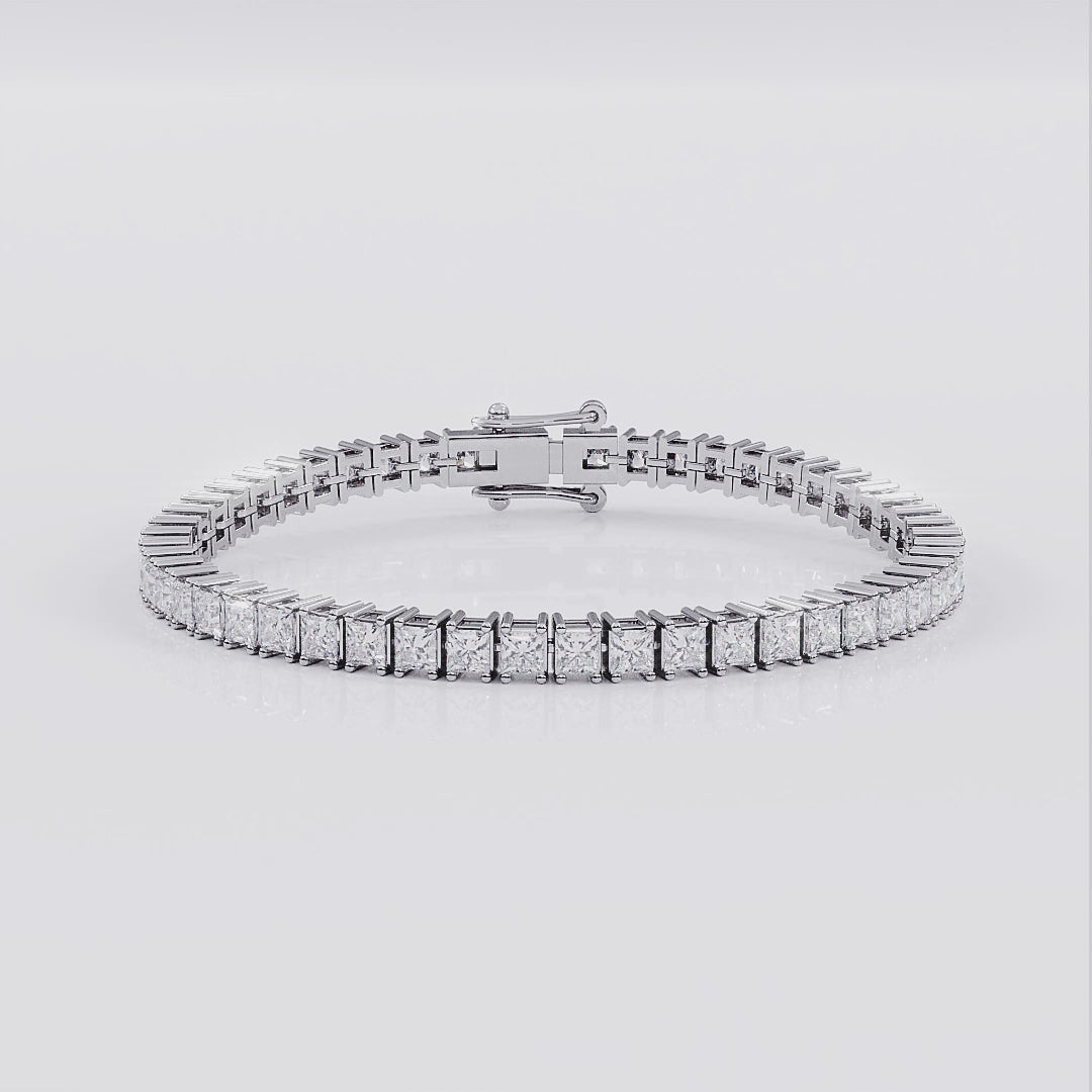 Princess Cut Tennis Bracelet