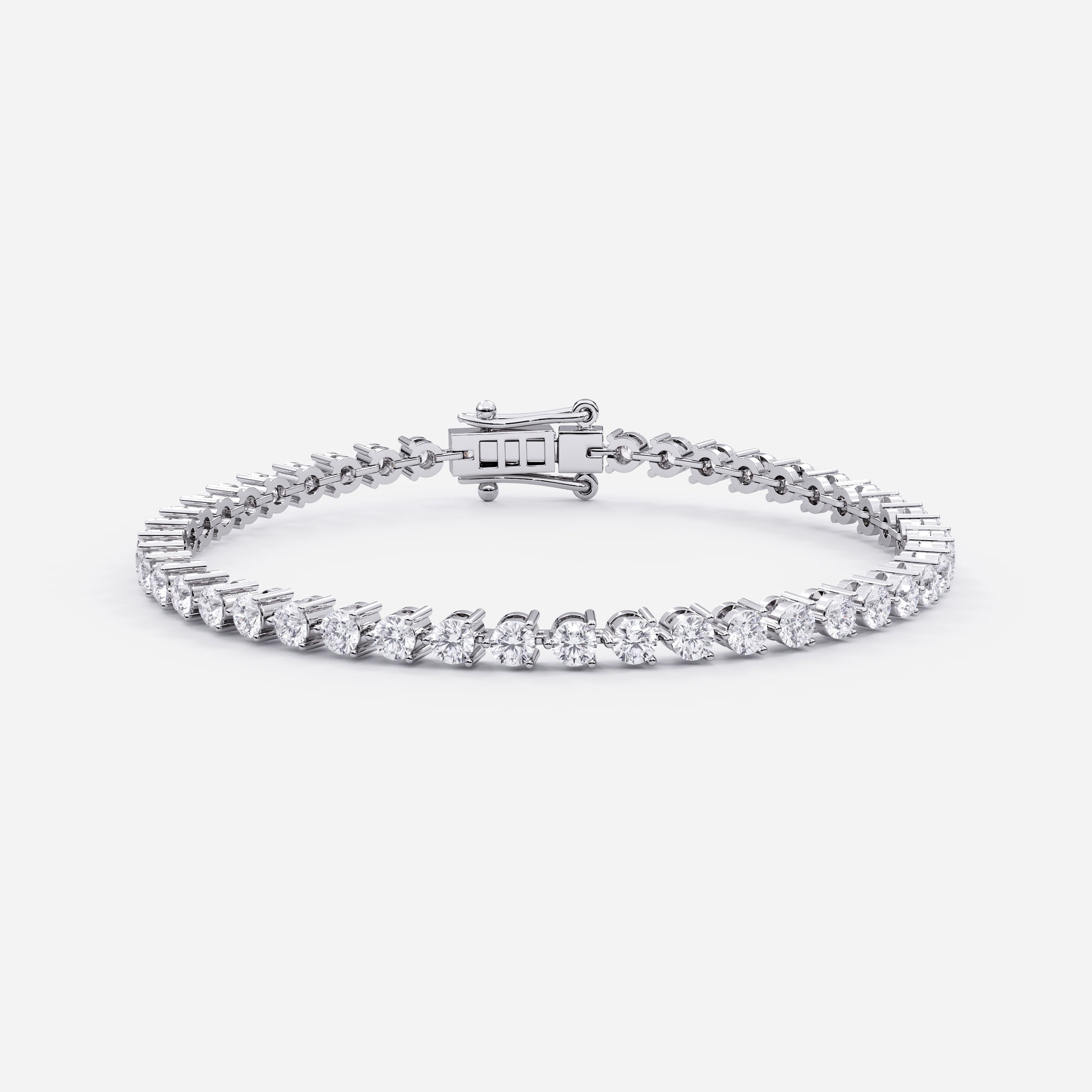 3 Prong Tennis Bracelet for Women (925 Sterling Silver) La Stella Jewels