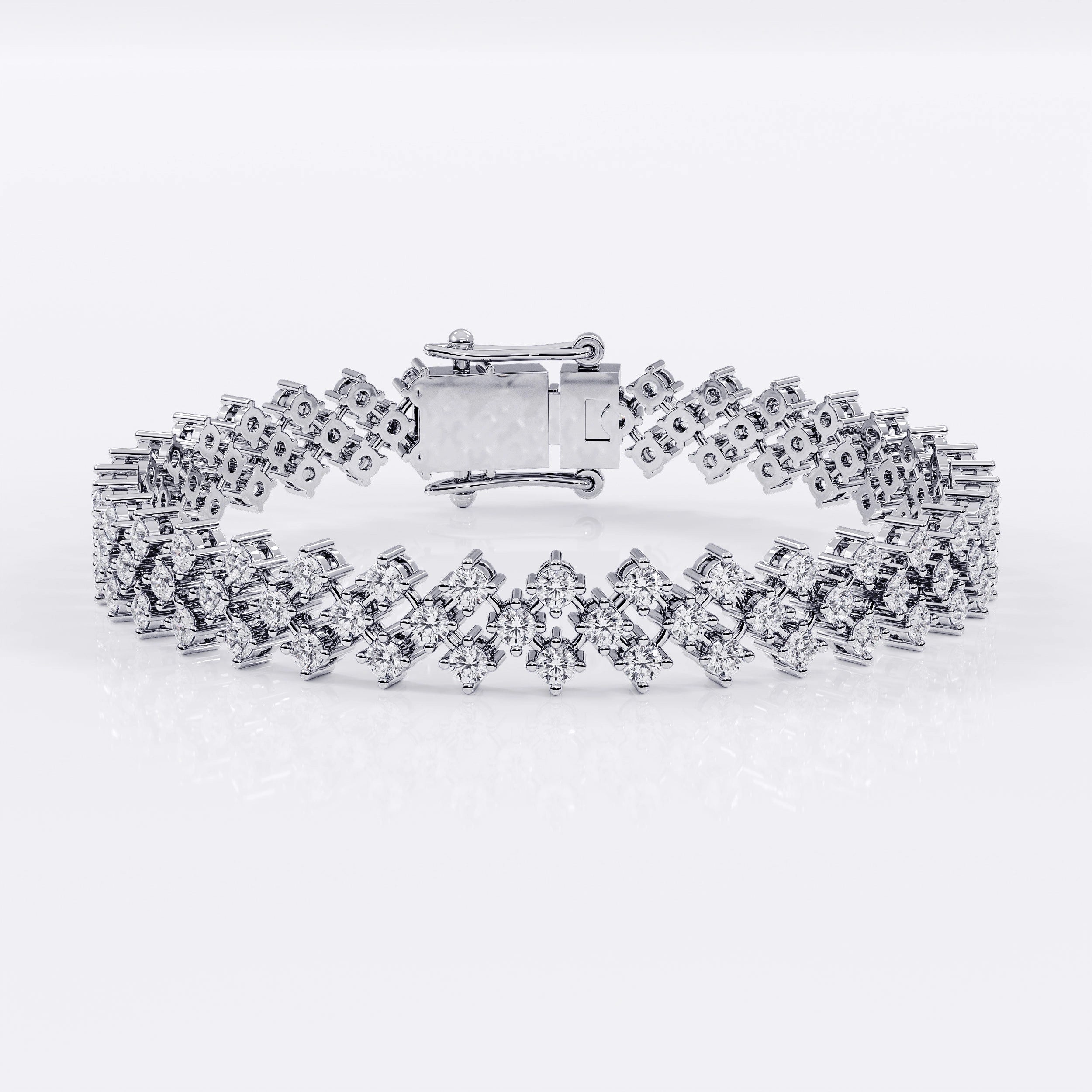 Diamond_Tennis_Bracelet_Silver La Stella Jewels