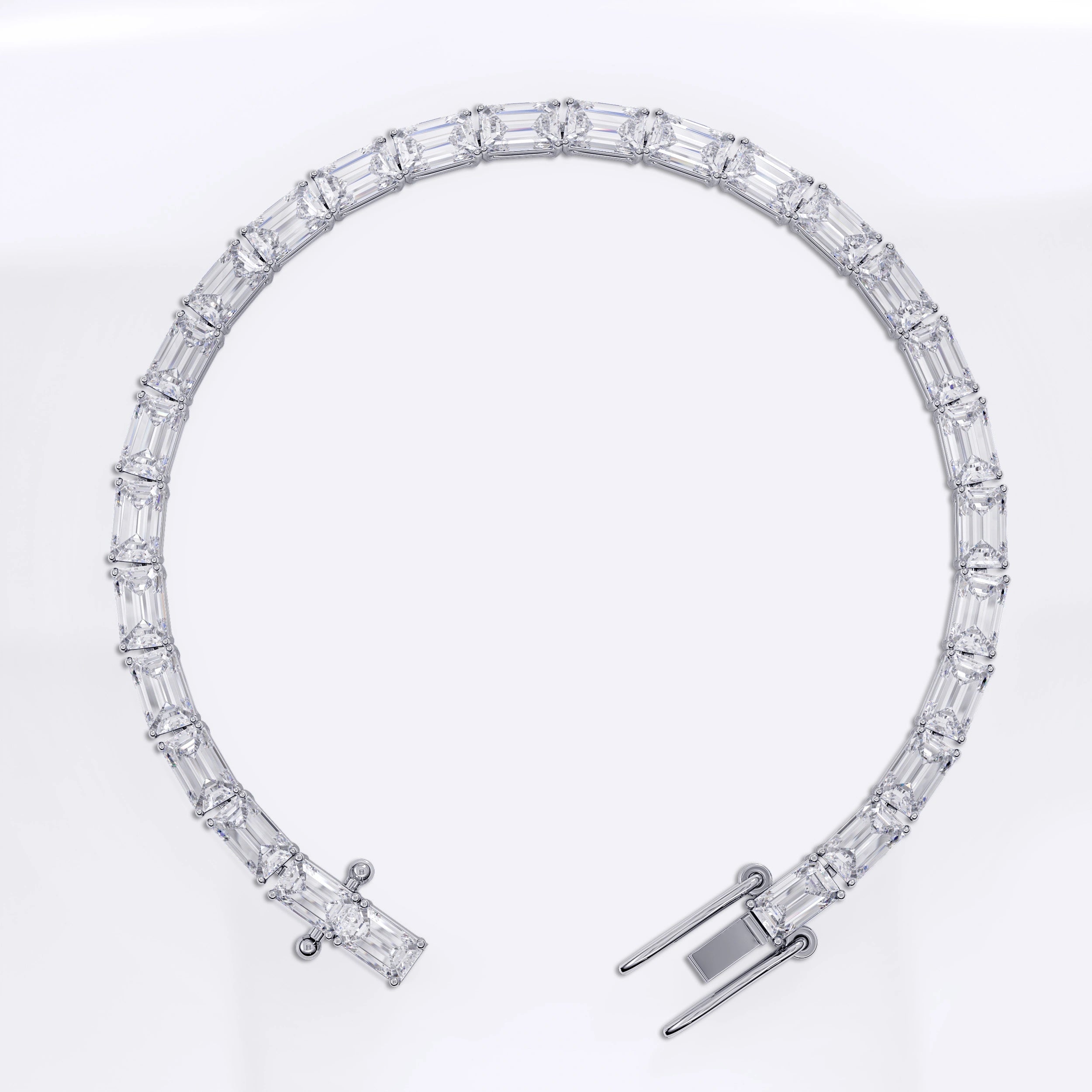 Flower Diamond Tennis Bracelet (925 Sterling Silver) (Copy) La Stella Jewels