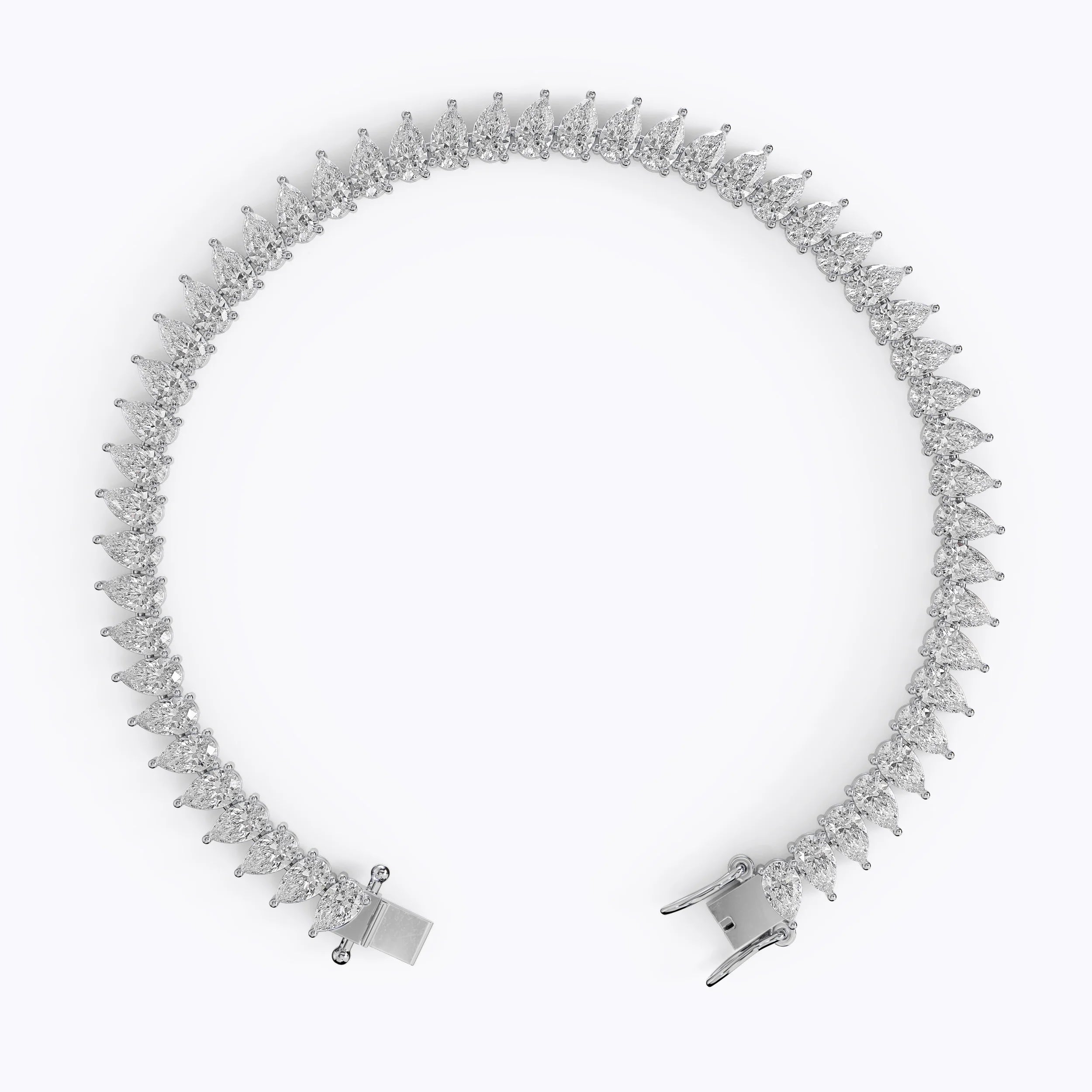 Pear Cut Diamond Tennis Bracelet For Women La Stella Jewels