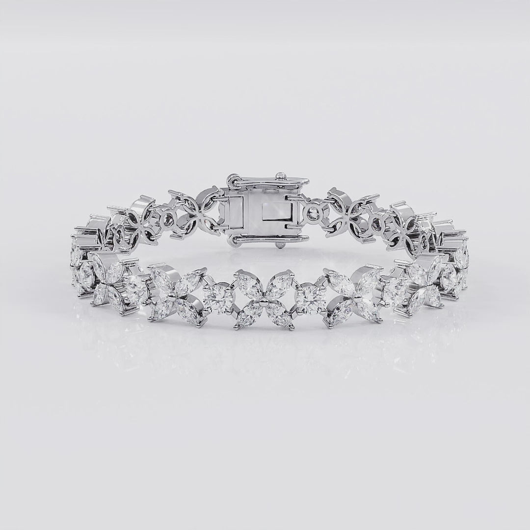Flower Diamond Brecalet