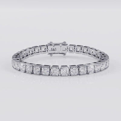 Asscher Tennis Bracelet