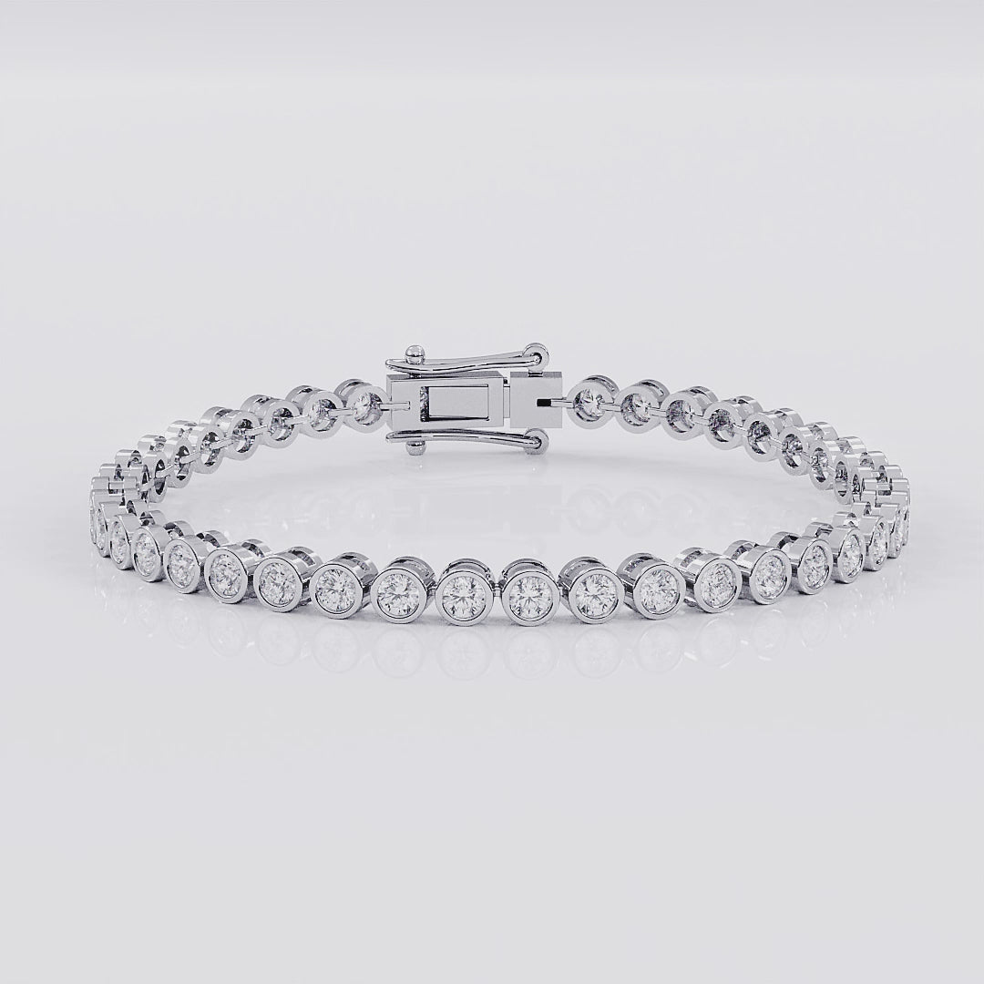 diamond bracelet with bezel in India