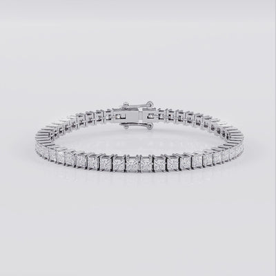 Princess Cut Tennis Bracelet